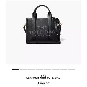 Marc Jacobs Black Leather Tote